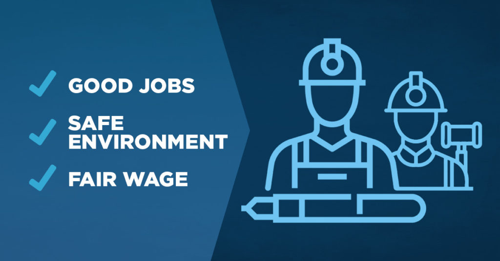 Good Jobs, Safe Environment, Fair Wage